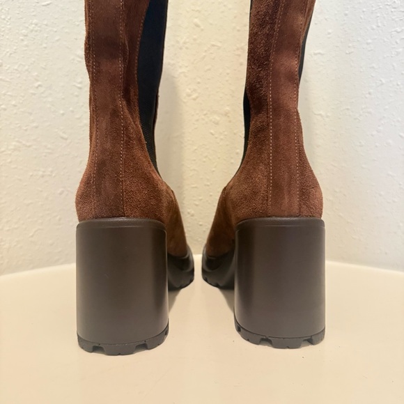 Steve Madden Alesti Chocolate Brown Swede Knee High Women’s Boots Sz 6 NWT - Picture 14 of 16